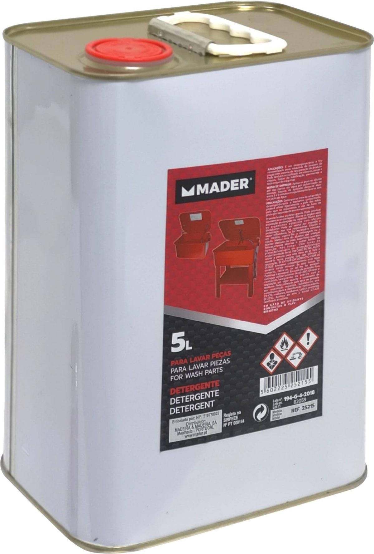 Detergente Lava Peças 5L - MPT-25215