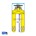 Porta-paletes Curto-Normal Rodas em Poliuretano PPT2500SDPU