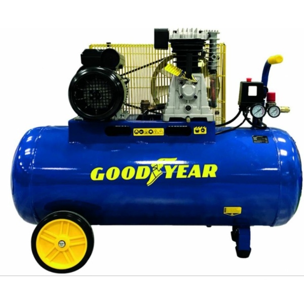 Compressor de Correias Goodyear 100L 10 Bares 3 CV